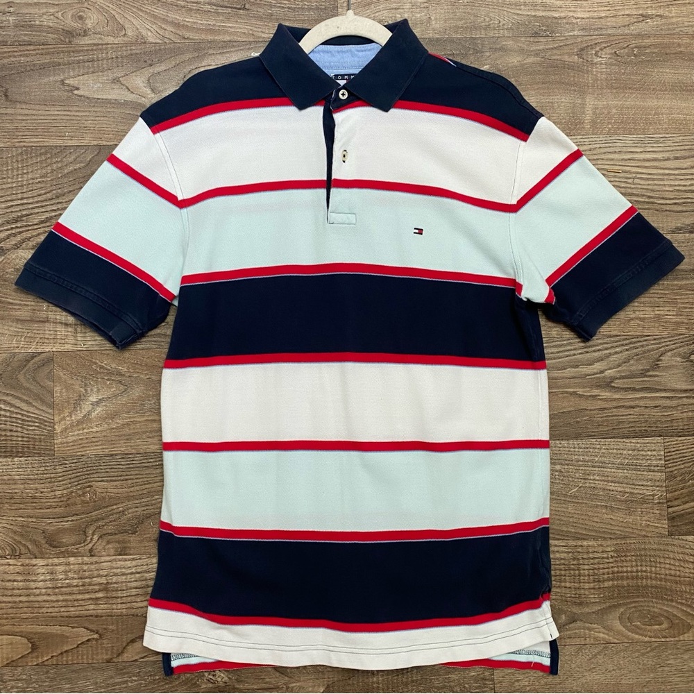 Tommy Hilfiger Striped Cotton Polo - Picture 12 of 12